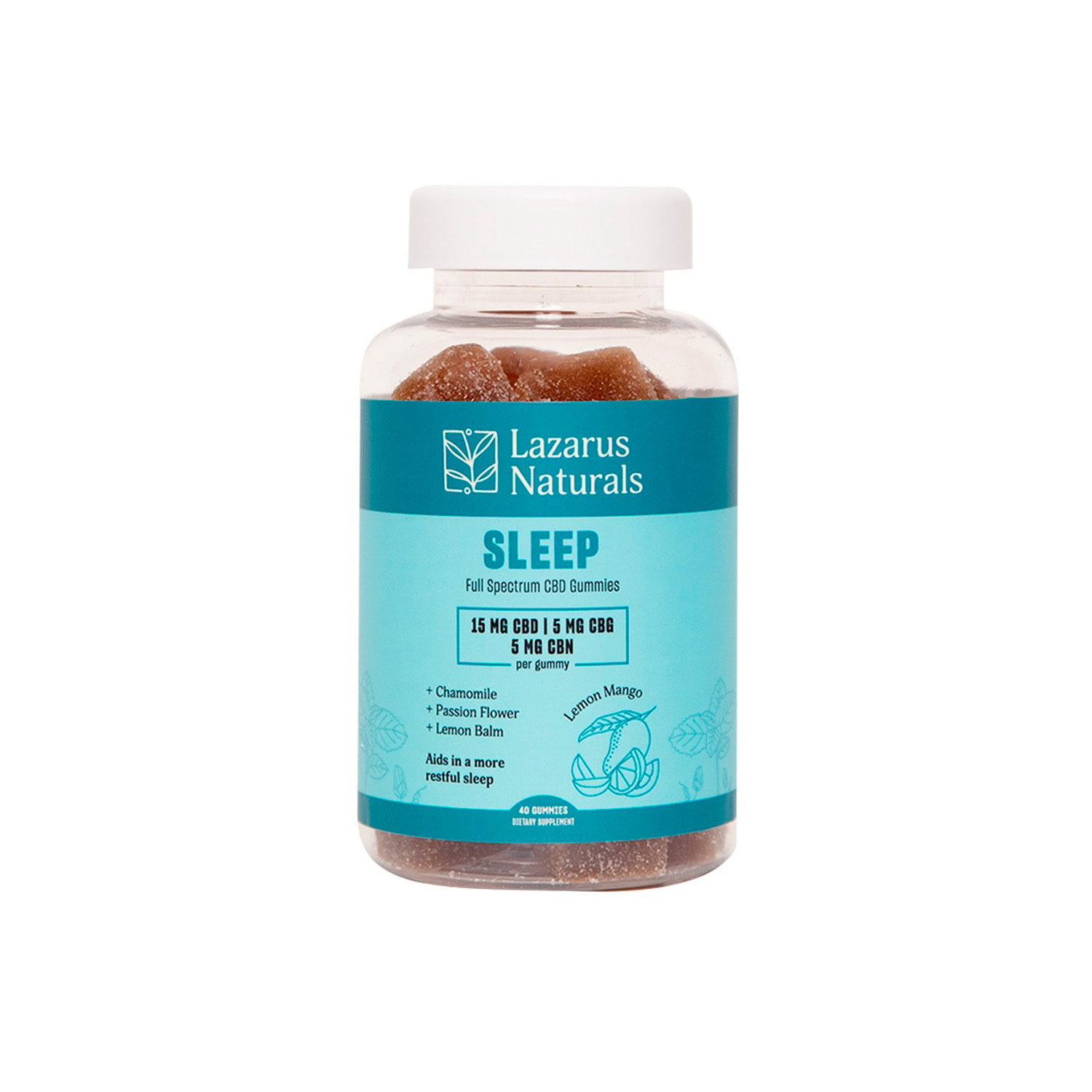 What additional ingredients support sleep in the gummies?