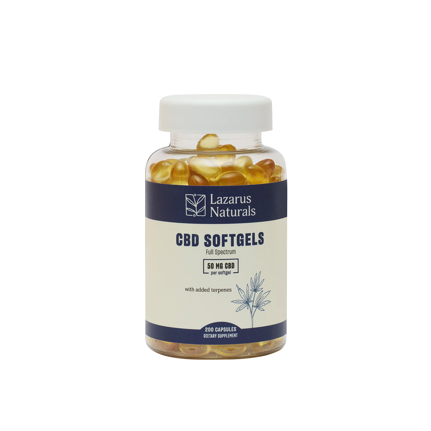Lazarus Naturals, 50mg Full Spectrum CBD Softgels, 200ct, 10000mg CBD Questions & Answers