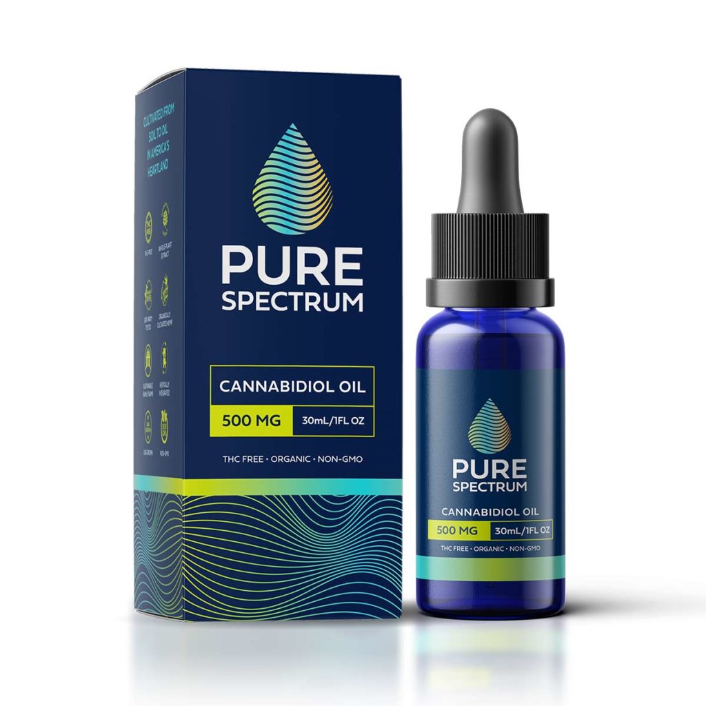 Pure Spectrum, CBD Oil Tincture, Cannabidiol Oil 30ml 500mg of CBD