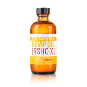 Real Scientific Hemp Oil, CBD Oil, Gold Label, Filtered, 2oz, 500mg of CBD