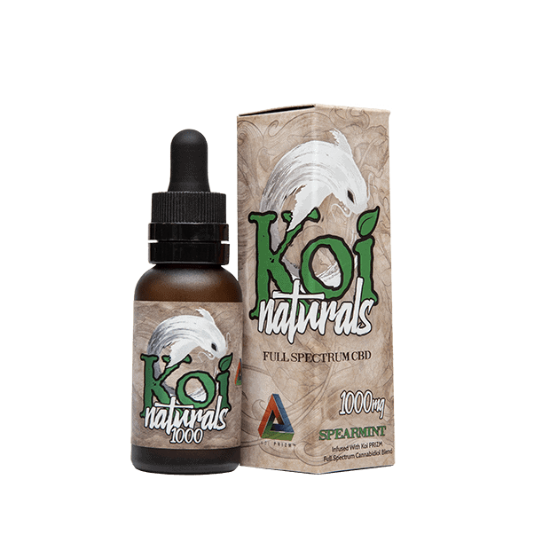 Koi CBD, CBD Oil, Spearmint, 30ml, 1000mg of CBD