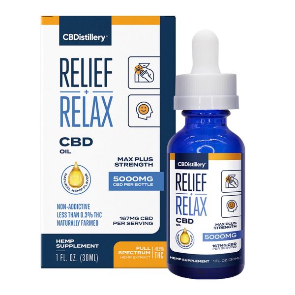 CBDistillery, CBD Oil, Full Spectrum, 1oz, 5000mg of CBD