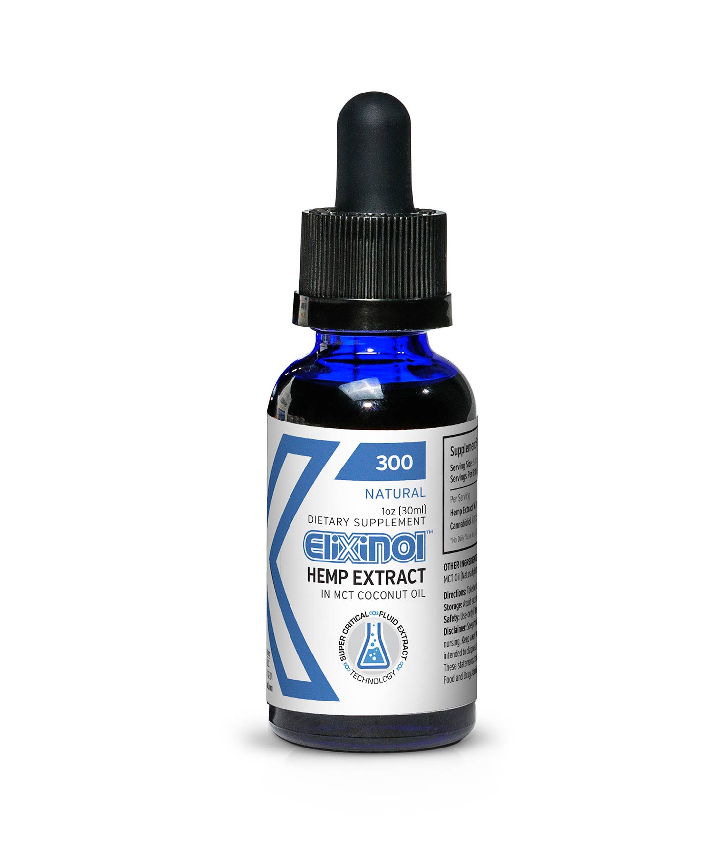 Elixinol, CBD Oil, Natural Flavor, 1oz, 300mg of CBD - CBD.market