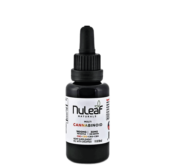 NuLeaf Naturals, Multicannabinoid Oil CBD+CBC+CBG+CBN, Full Spectrum, 30mL, 1800mg Multicannabinoid