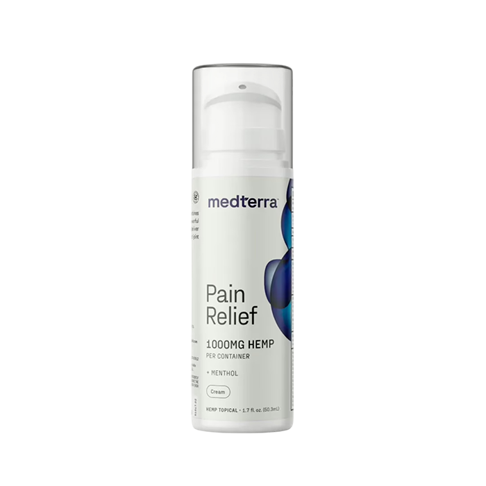 Medterra, Pain Relief CBD Cream, Isolate THC-Free, 1.7fl oz, 1000mg CBD