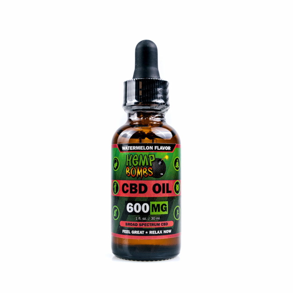 Hemp Bombs, CBD Oil, Broad Spectrum THC-free, Watermelon, 1oz, 600mg Of ...