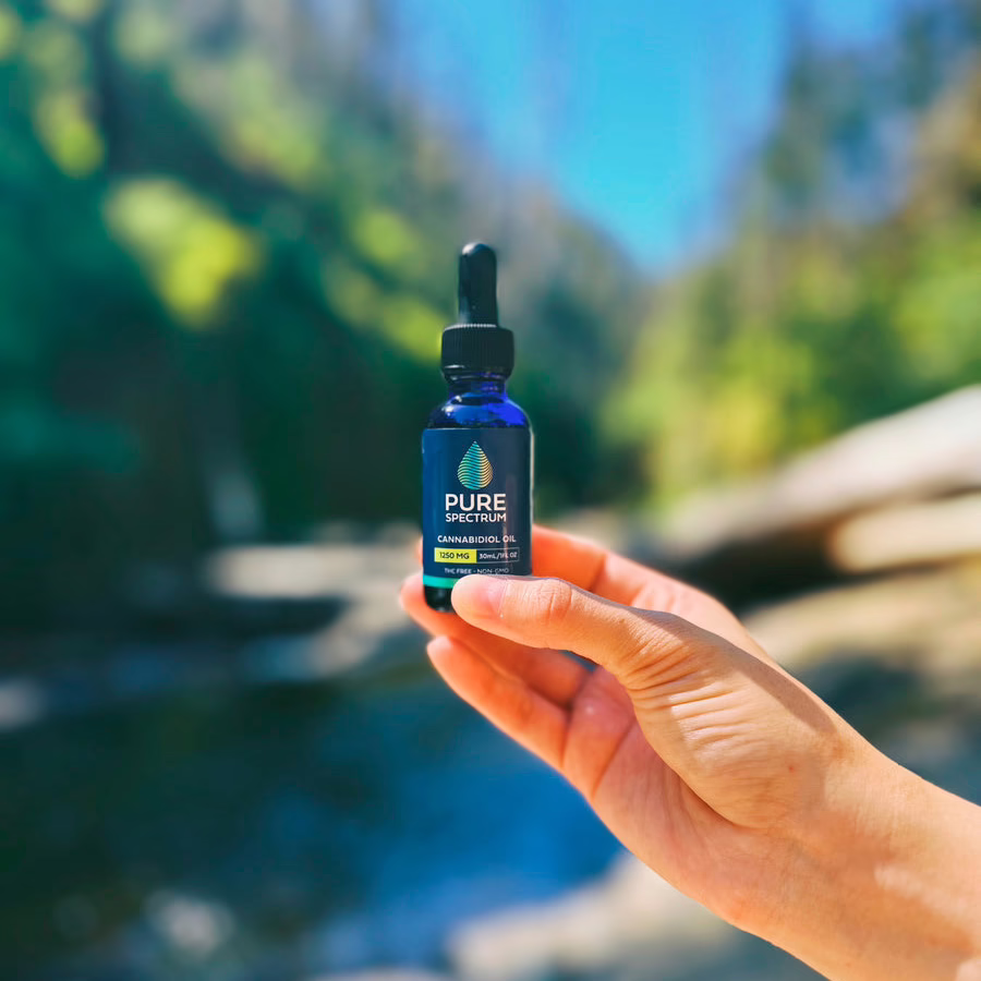 Pure Spectrum, Cannabidiol Oil, Natural Flavor, Broad Spectrum THC-Free, 1fl oz, 1250mg CBD