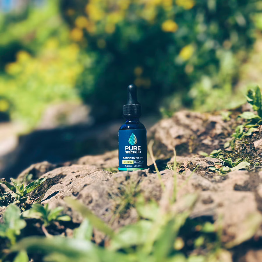 Pure Spectrum, Cannabidiol Oil, Natural Flavor, Broad Spectrum THC-Free, 1fl oz, 1250mg CBD