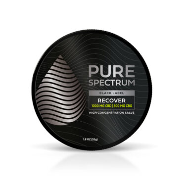 Pure Spectrum, Recover High Concentration Salve, Broad Spectrum THC-Free, 1.8oz, 500mg CBG + 1000mg CBD