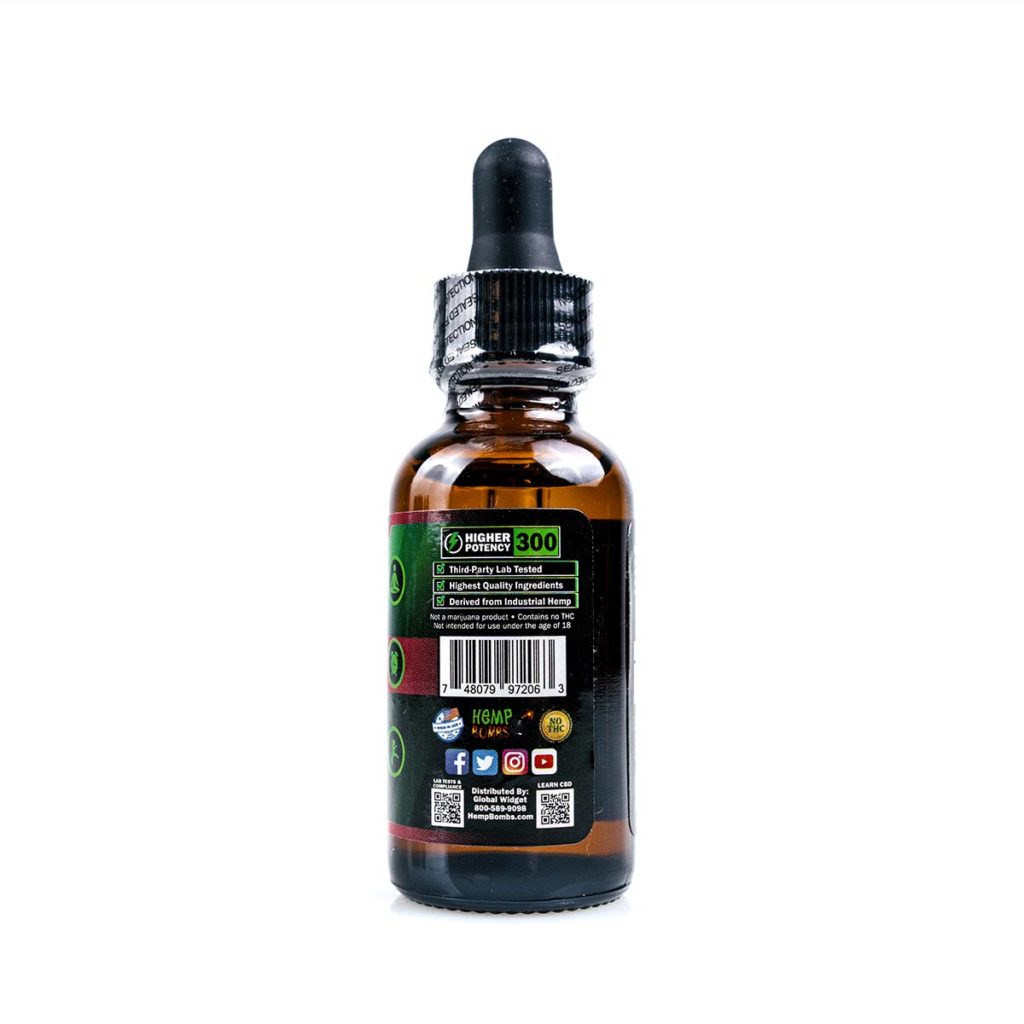 Hemp Bombs, CBD Oil, Full Spectrum, Watermelon, 1oz, 300mg CBD - CBD.market