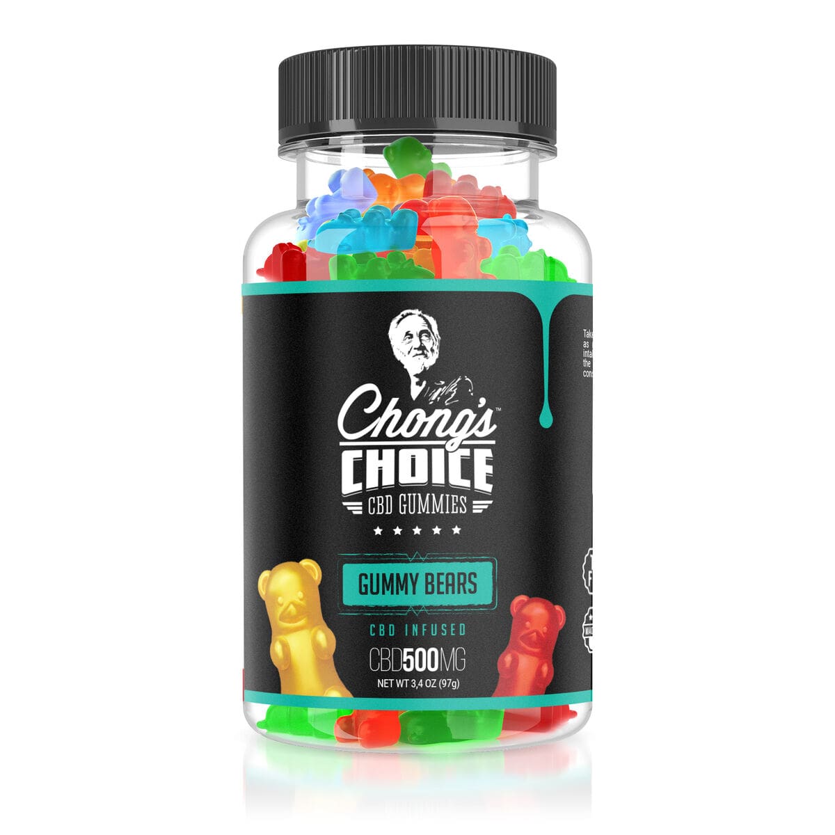 Chong S Choice Cbd Infused Gummy Bears Broad Spectrum Thc Free Fruity 500mg Of Cbd Cbd Market
