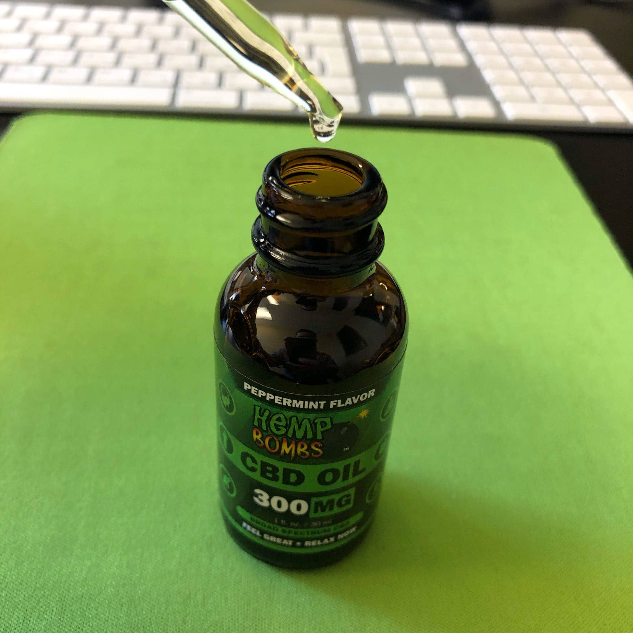 Hemp Bombs, CBD Oil, Full Spectrum, Peppermint, 1oz, 300mg CBD - CBD.market