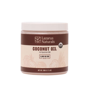 Lazarus Naturals, CBD Coconut Oil Balm, 7.1oz (200g), 2000mg CBD