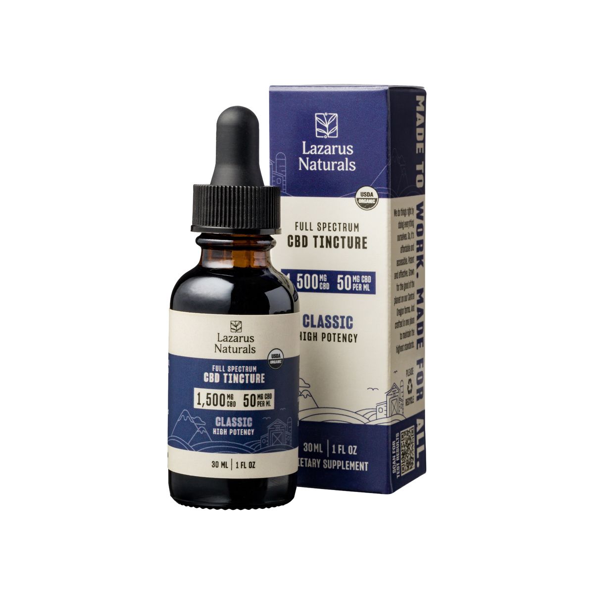 Lazarus Naturals CBD Oil High Potency, 3000 mg 
