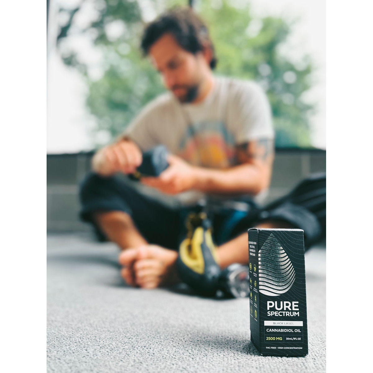 Pure Spectrum, Black Label Cannabidiol Oil, Broad Spectrum THC-Free, 1oz, 2500mg of CBD