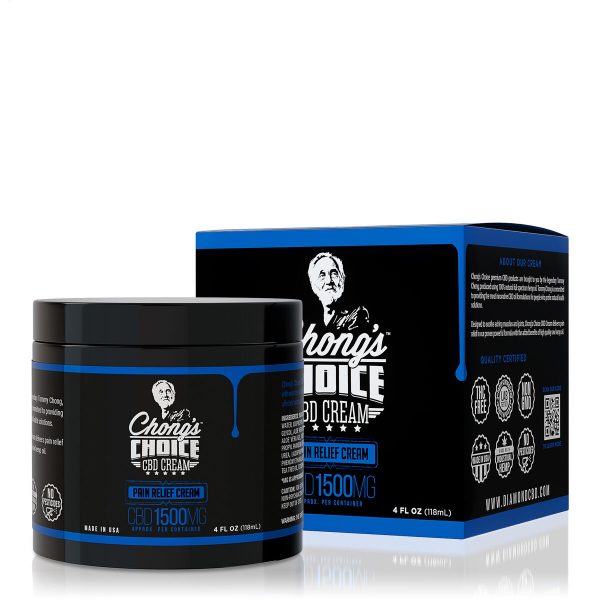 Chong's Choice, CBD Cream, Pain Relief, Broad Spectrum THC-Free, 4oz, 1500mg CBD