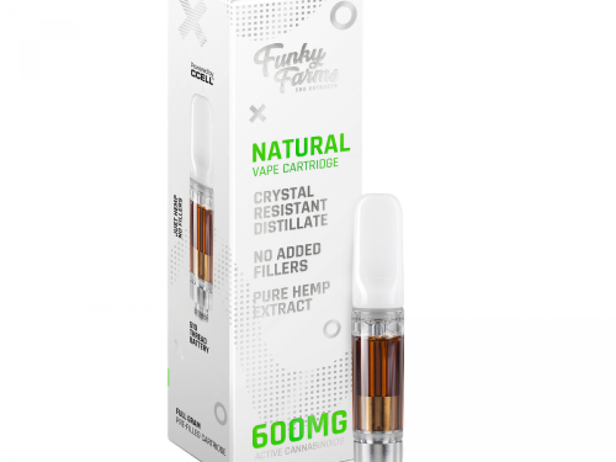 Funky Farms Natural Crd Cartridge Full Spectrum 600mg Of Cbd Cbd Market