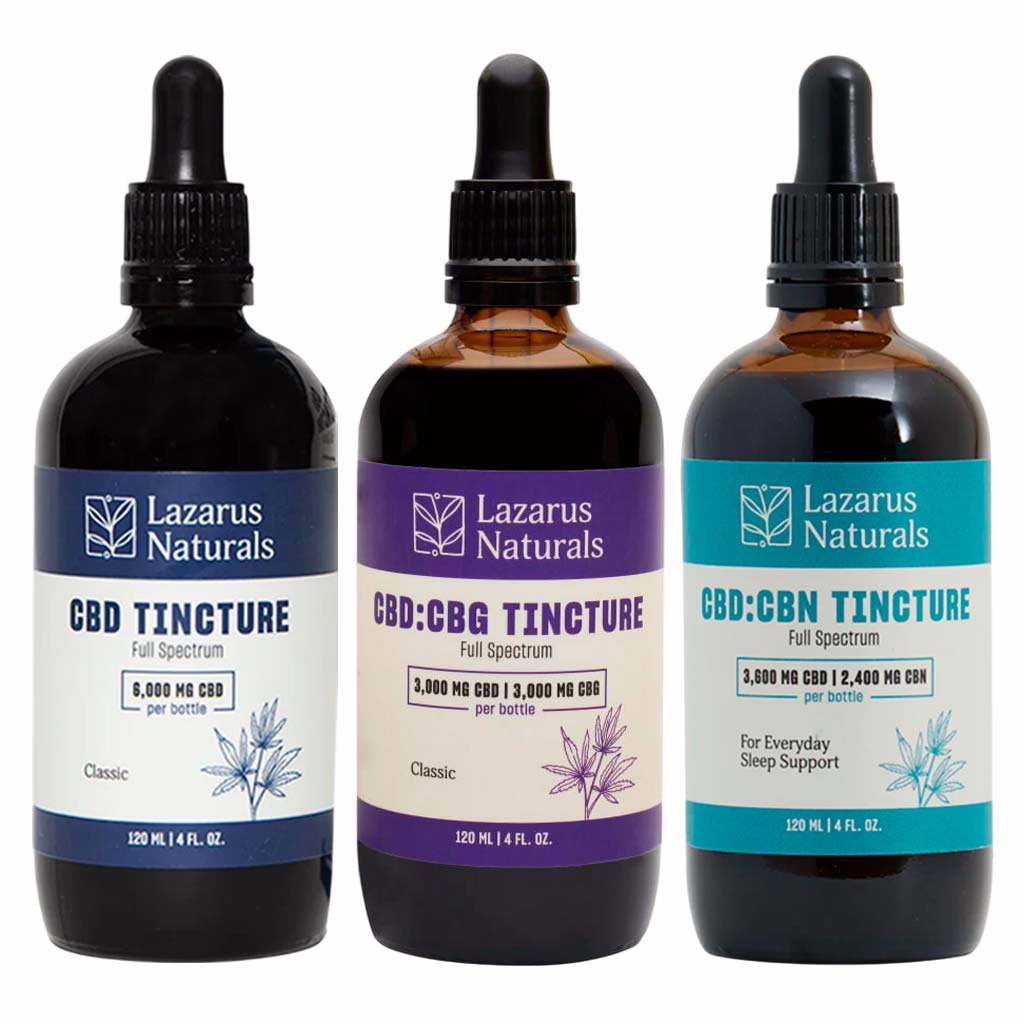 Lazarus Naturals High-Potency CBD Oil Tinctures