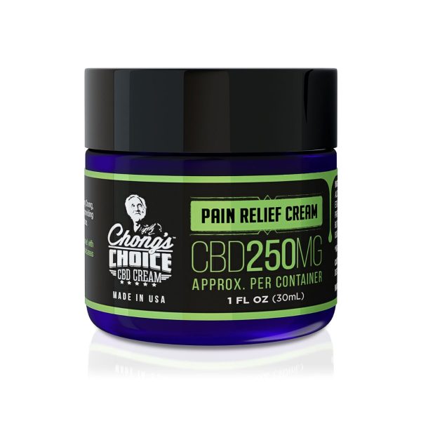 Chong's Choice, CBD Cream, Pain Relief, Broad Spectrum THC-Free, 4oz, 250mg CBD