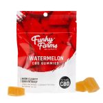 Funky Farms, CBD Watermelon Gummies, Isolate THC-Free, 5-Count, 50mg of CBD
