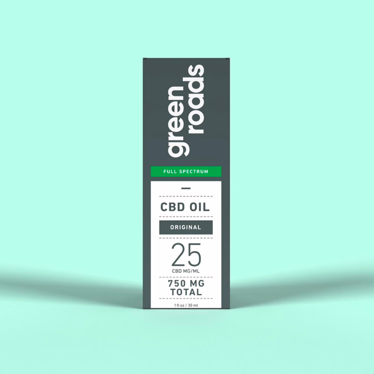 Green Roads, CBD Oil 25mg, Natural Flavor, Full Spectrum, 1fl oz, 750mg CBD