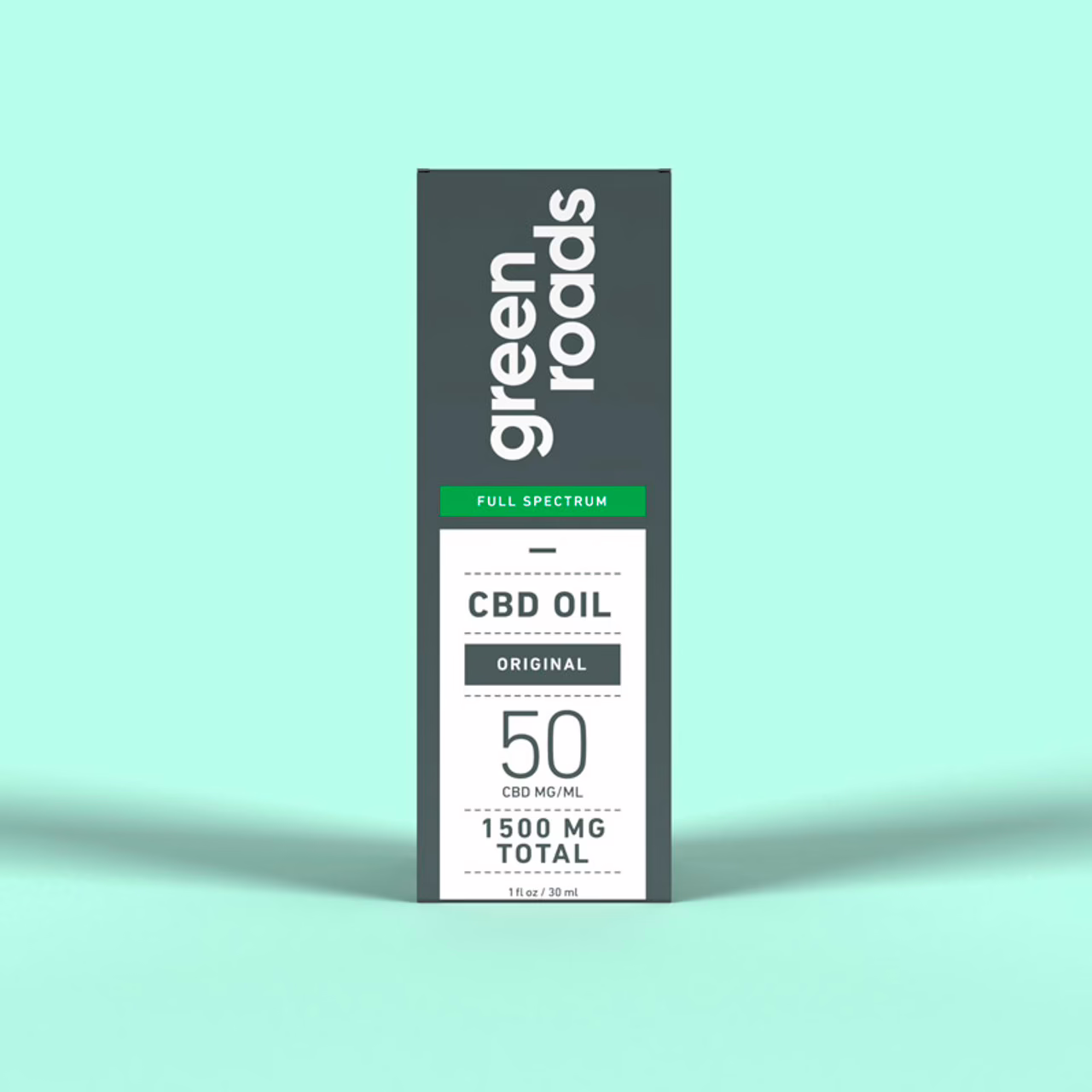 Green Roads, CBD Oil 50mg, Natural Flavor, Full Spectrum, 1fl oz, 1500mg CBD