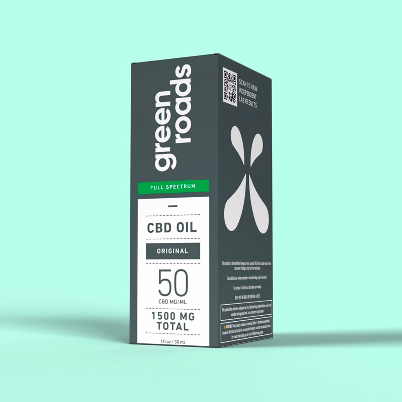 Green Roads, CBD Oil 50mg, Natural Flavor, Full Spectrum, 1fl oz, 1500mg CBD