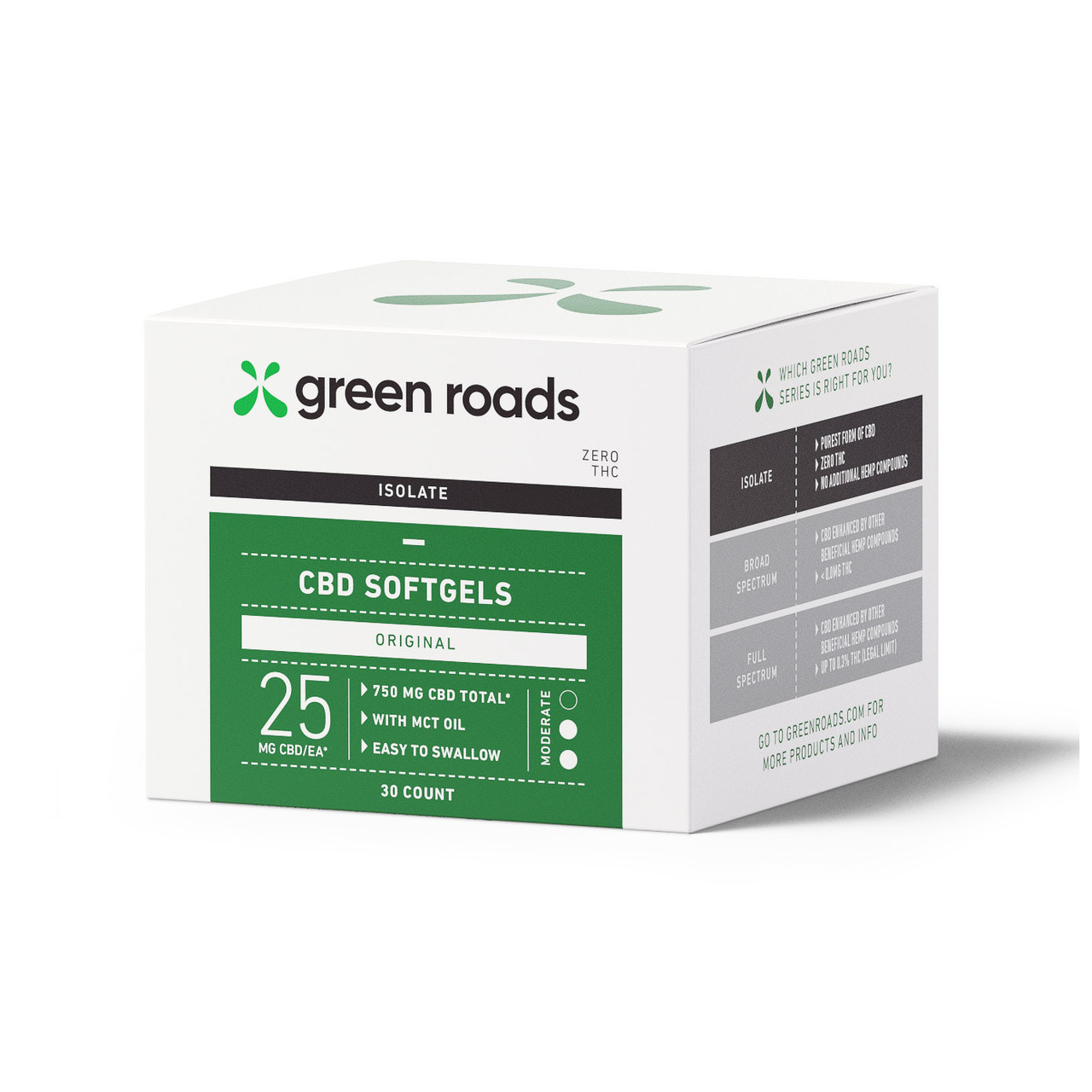 Green Roads, CBD Softgels, Isolate THC-Free, 30-Count, 750mg CBD 2