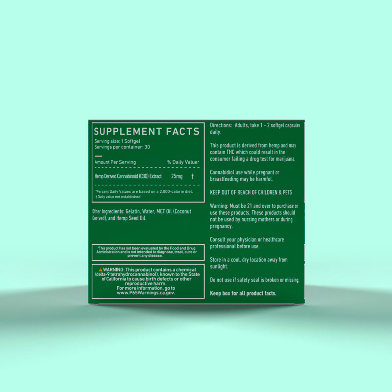 Green Roads, CBD Softgels, Isolate THC-Free, 30ct, 750mg CBD