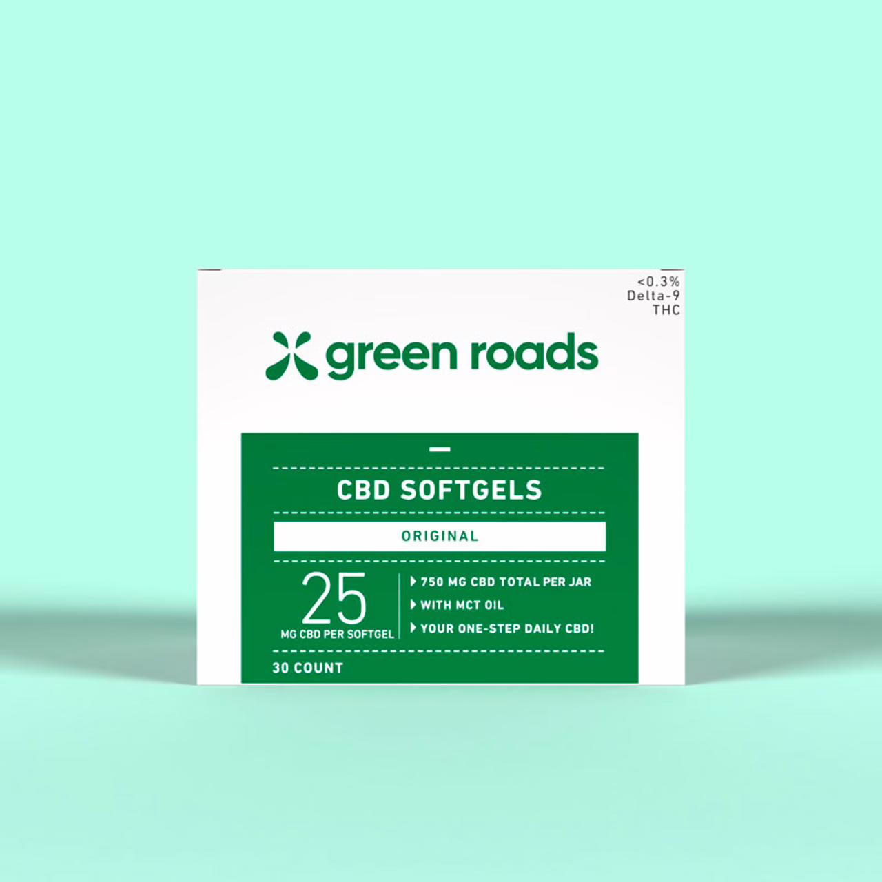 Green Roads, CBD Softgels, Isolate THC-Free, 30ct, 750mg CBD