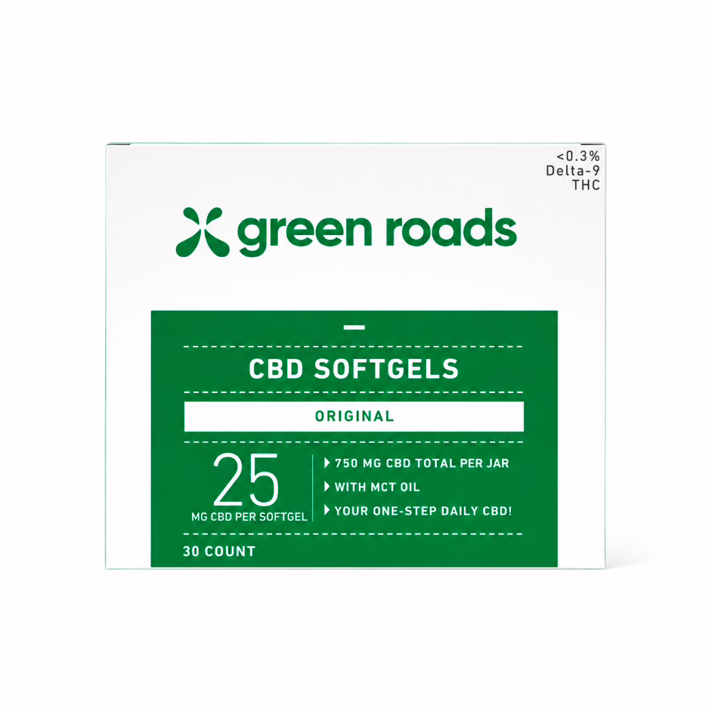 Green Roads, CBD Softgels, Isolate THC-Free, 30ct, 750mg CBD