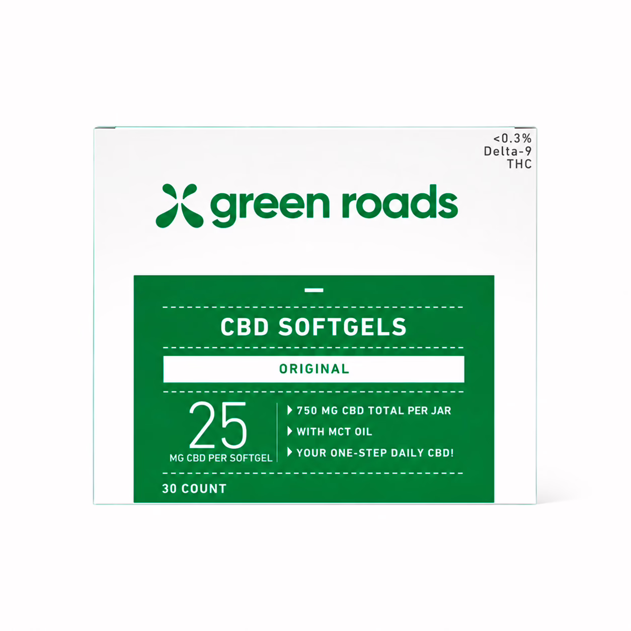 Green Roads, CBD Softgels, Isolate THC-Free, 30ct, 750mg CBD