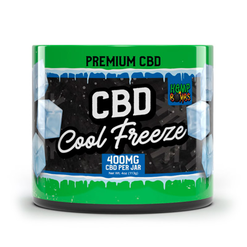 Hemp Bombs, CBD Pain Freeze Rub, Isolate THC-Free, 4oz, 400mg CBD