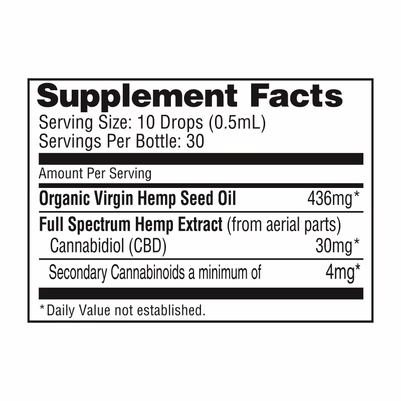 NuLeaf Naturals, Hemp CBD Oil, Full Spectrum, .5fl oz, 900mg CBD