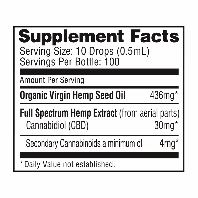 NuLeaf Naturals, Hemp CBD Oil, Full Spectrum, 1.69fl oz, 3000mg CBD