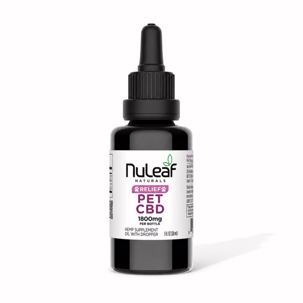NuLeaf Naturals, Pet CBD Oil, Full Spectrum, 1fl oz, 1800mg CBD