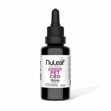 NuLeaf Naturals, Pet CBD Oil, Full Spectrum, 1fl oz, 1800mg CBD