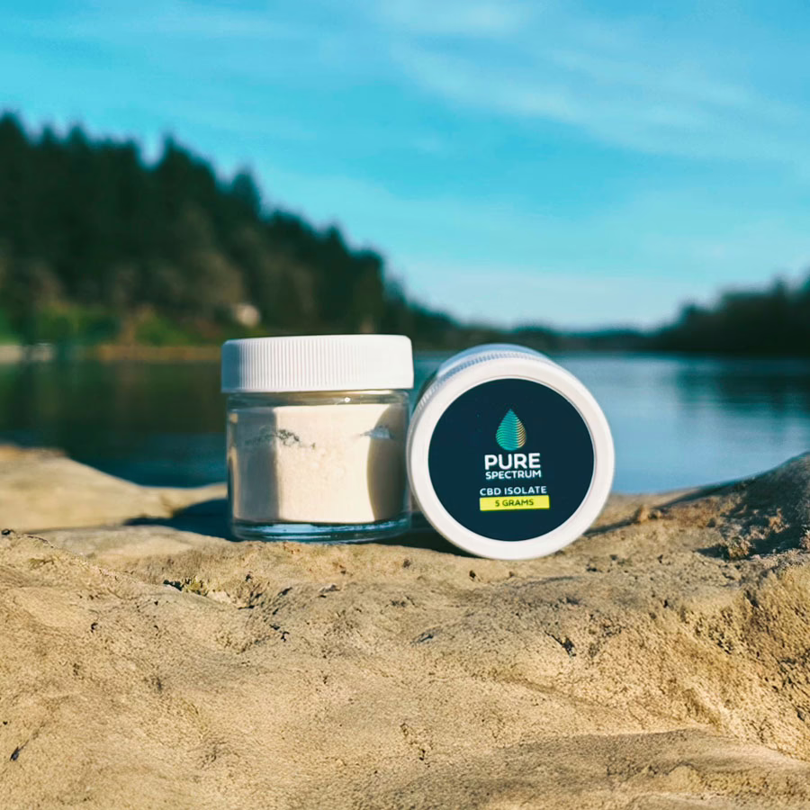 Pure Spectrum, 99% CBD Isolate Powder, 5g, 5000mg CBD
