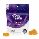 Funky Farms, CBD Grape Gummies, Isolate THC-Free, 5-Count, 50mg of CBD