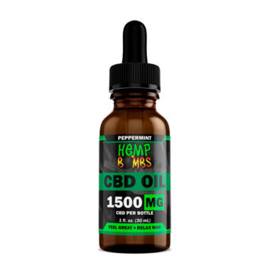 Hemp Bombs, CBD Oil, Peppermint, Isolate THC-Free, 1fl oz, 1500mg CBD