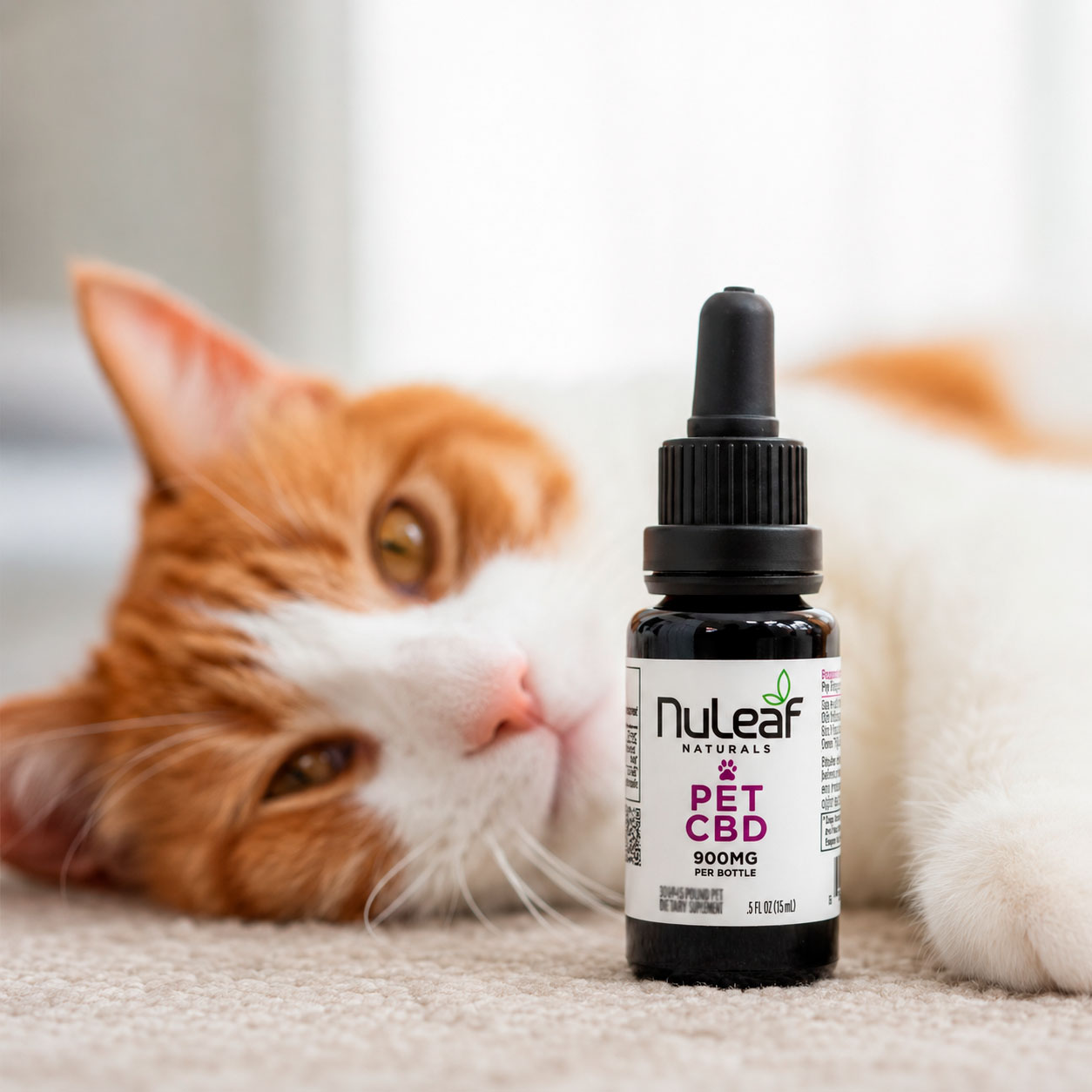 NuLeaf Naturals, Pet CBD Oil, Full Spectrum, .5fl oz, 900mg CBD