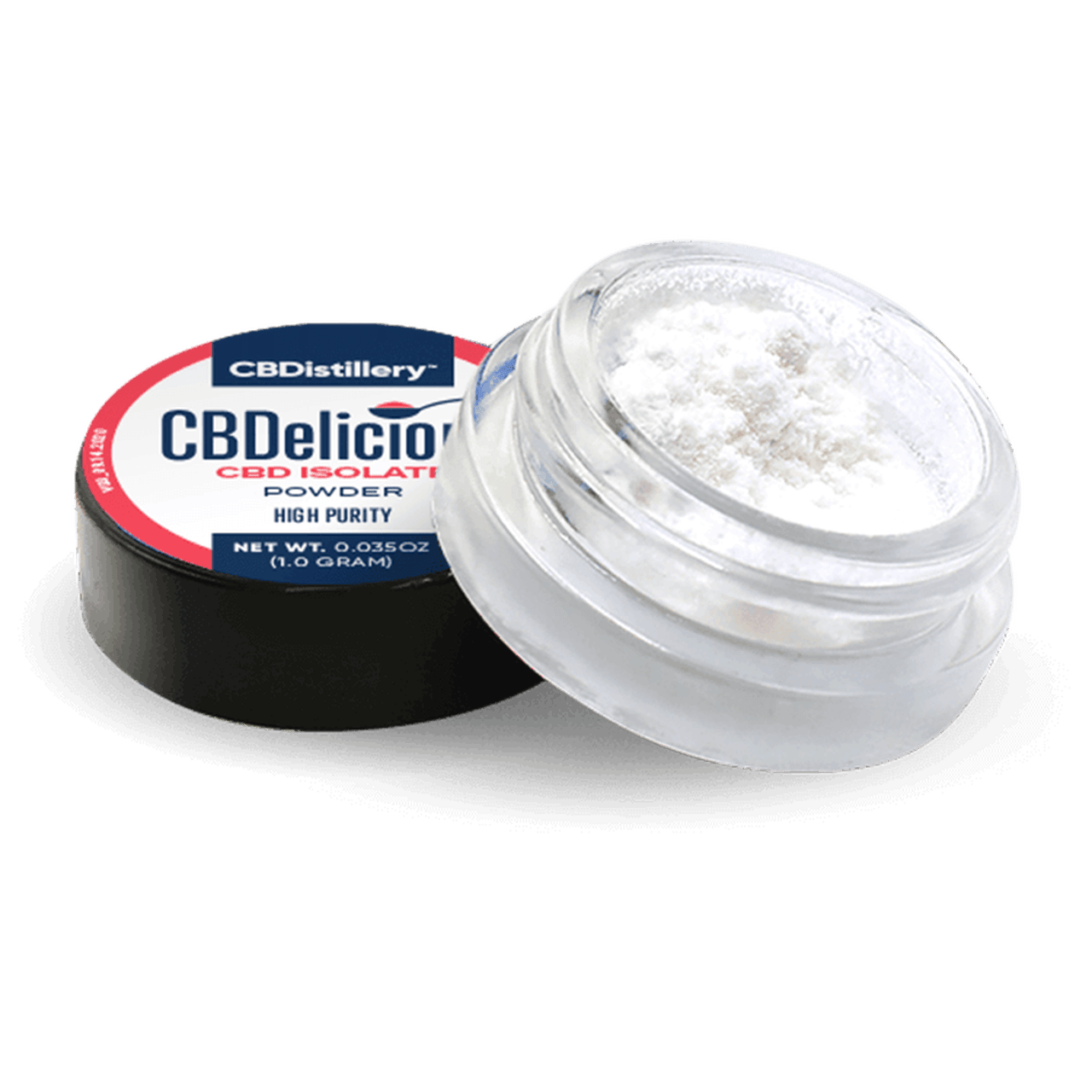 CBDistillery, High Purity CBDelicious CBD Isolate Powder From Hemp, 970mg CBD 1