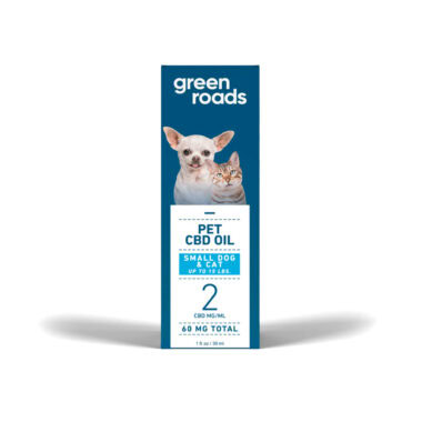 Green Roads, Pet CBD Drops Small Dog + Cat, Broad Spectrum THC-Free, 1fl oz, 60mg CBD