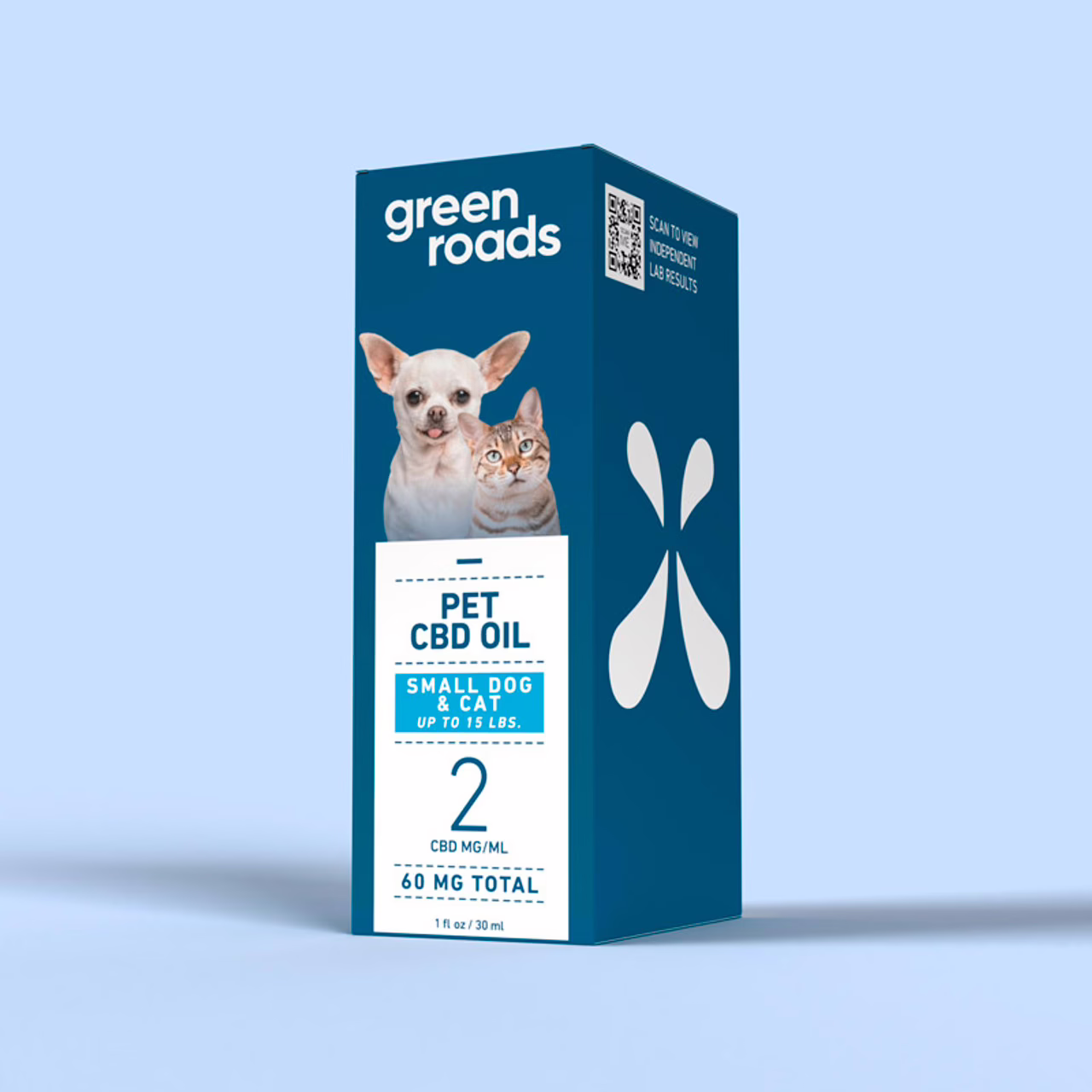 Green Roads, Pet CBD Drops Small Dog + Cat, Broad Spectrum THC-Free, 1fl oz, 60mg CBD