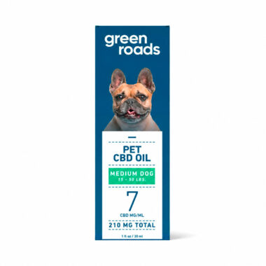 Green Roads, Pet CBD Oil Drops Medium Dog, Broad Spectrum THC-Free, 1fl oz, 210mg CBD