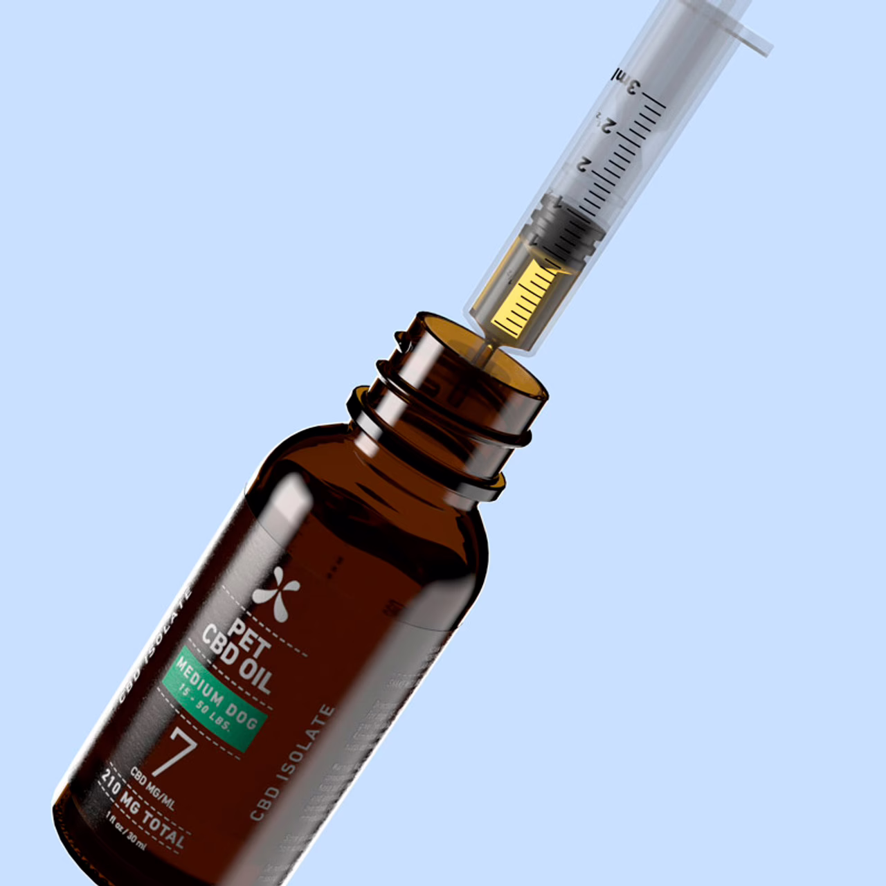 Green Roads, Pet CBD Oil Drops Medium Dog, Broad Spectrum THC-Free, 1fl oz, 210mg CBD