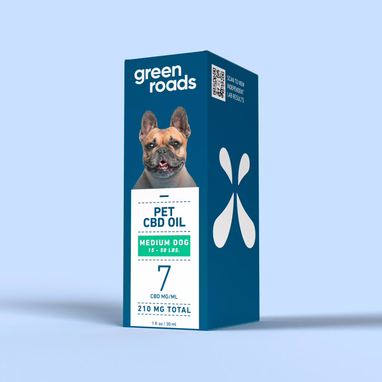 Green Roads, Pet CBD Oil Drops Medium Dog, Broad Spectrum THC-Free, 1fl oz, 210mg CBD