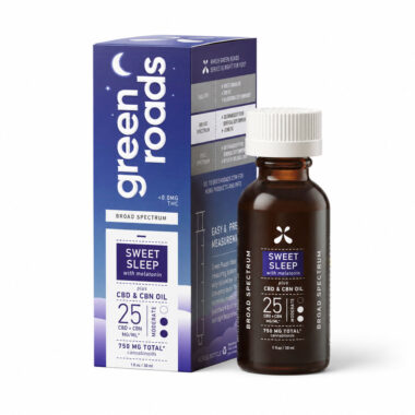 Green Roads, Sweet Sleep CBD+CBN Oil 25mg, Broad Spectrum THC-Free, 1fl oz, 750mg CBD+CBN