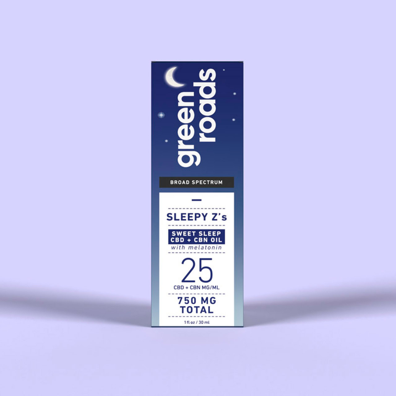 Green Roads, Sweet Sleep CBD+CBN Oil, Broad Spectrum THC-Free, 1oz, 25MG:ML, 750mg of CBD