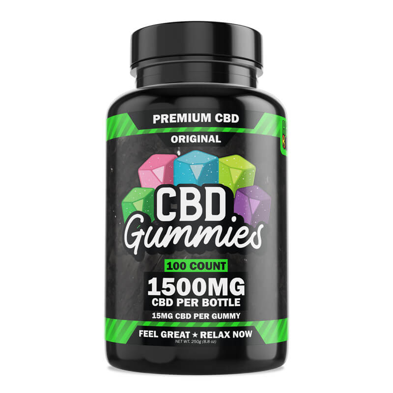 Hemp Bombs, CBD Gummies, 100-Count, 1500mg of CBD